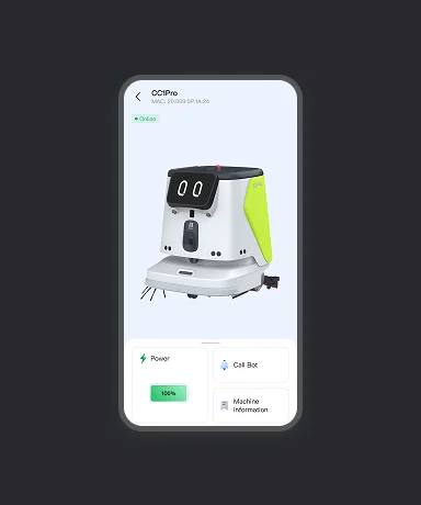Pudu Link uygulamasında PUDU CC1 Pro ekranı