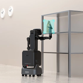 FlashBot Arm raftan ürün alıyor