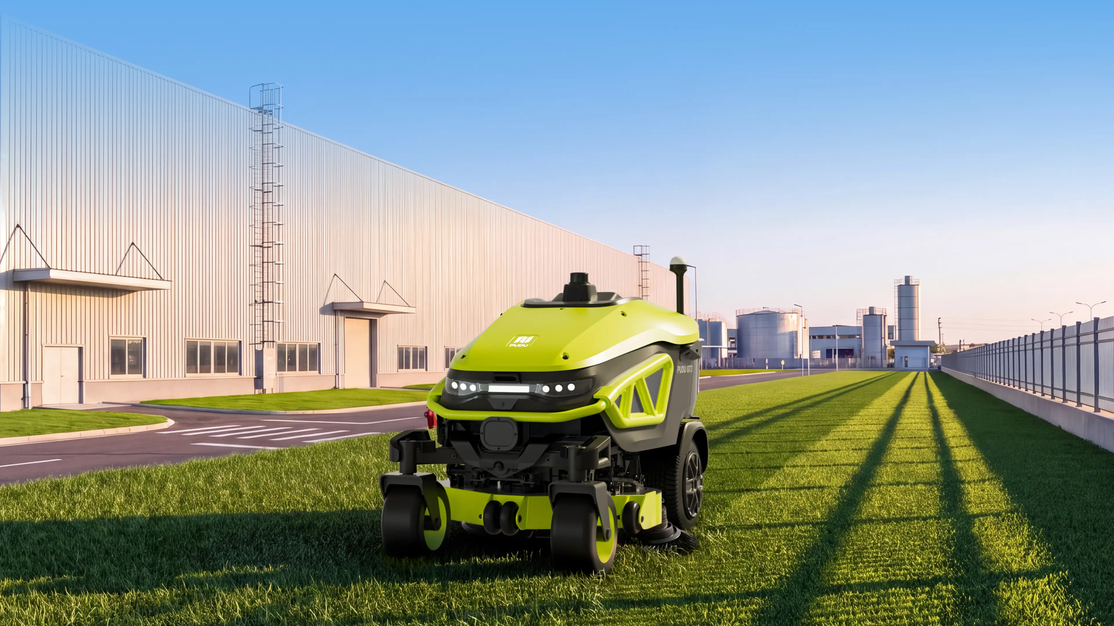 PUDU GT3 otonom çim biçme robotu